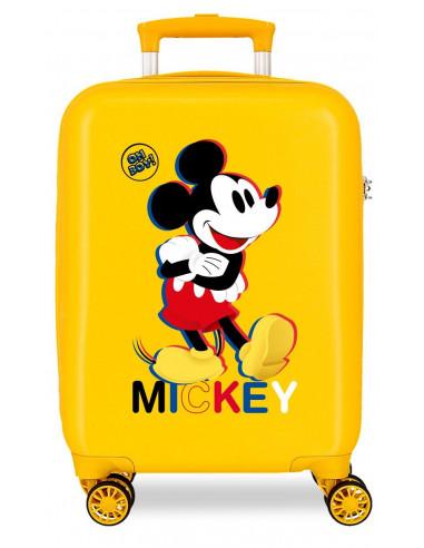 2921322 ABS SUITCASE 50CM 4W. MICKEY 3D OCHRE